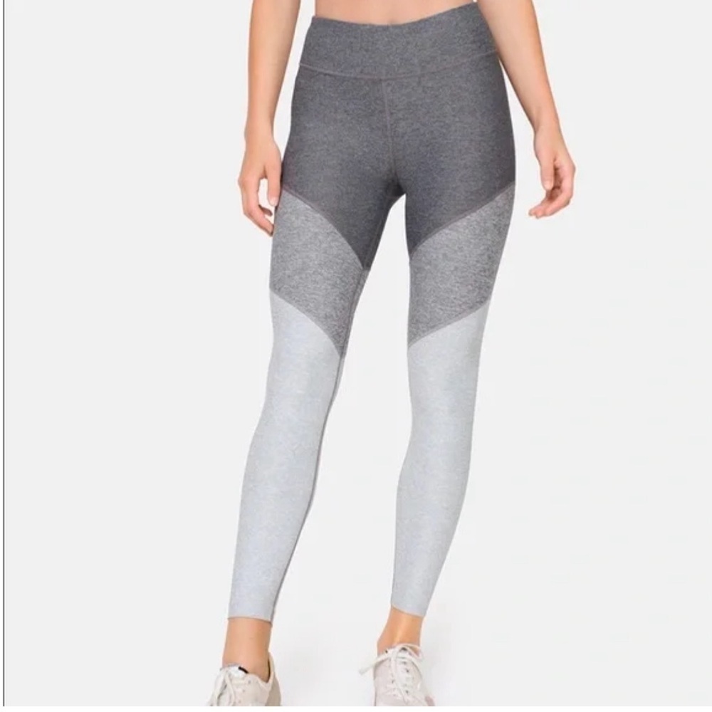 Outdoor Voices 7/8 Springs Leggings Gray Colorblock Women's Size Small Pants